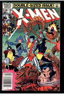 X-MEN #166 7.5 front cover