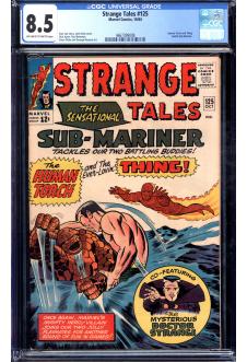 STRANGE TALES #125 CGC 8.5 OW/WH PAGES front cover