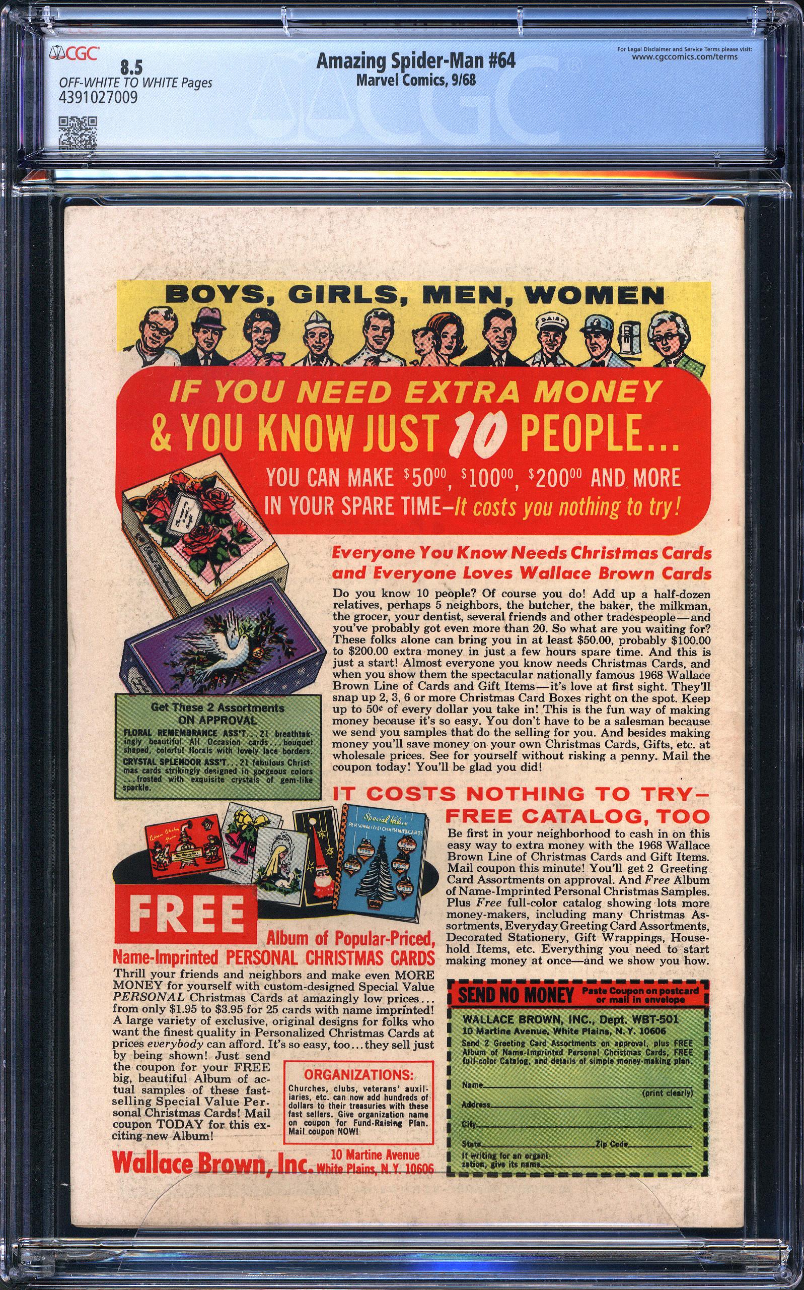 AMAZING SPIDER-MAN Back Cover