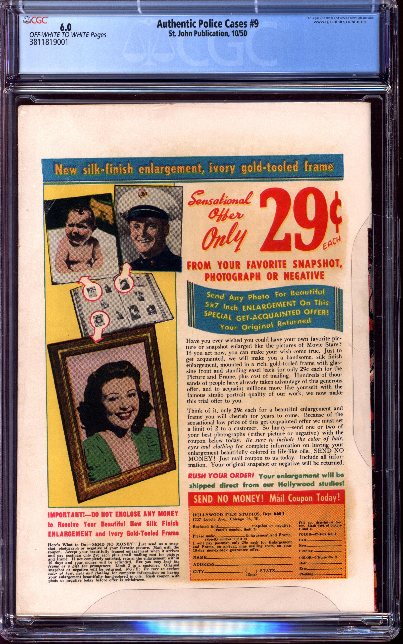 AUTHENTIC POLICE CASES Back Cover