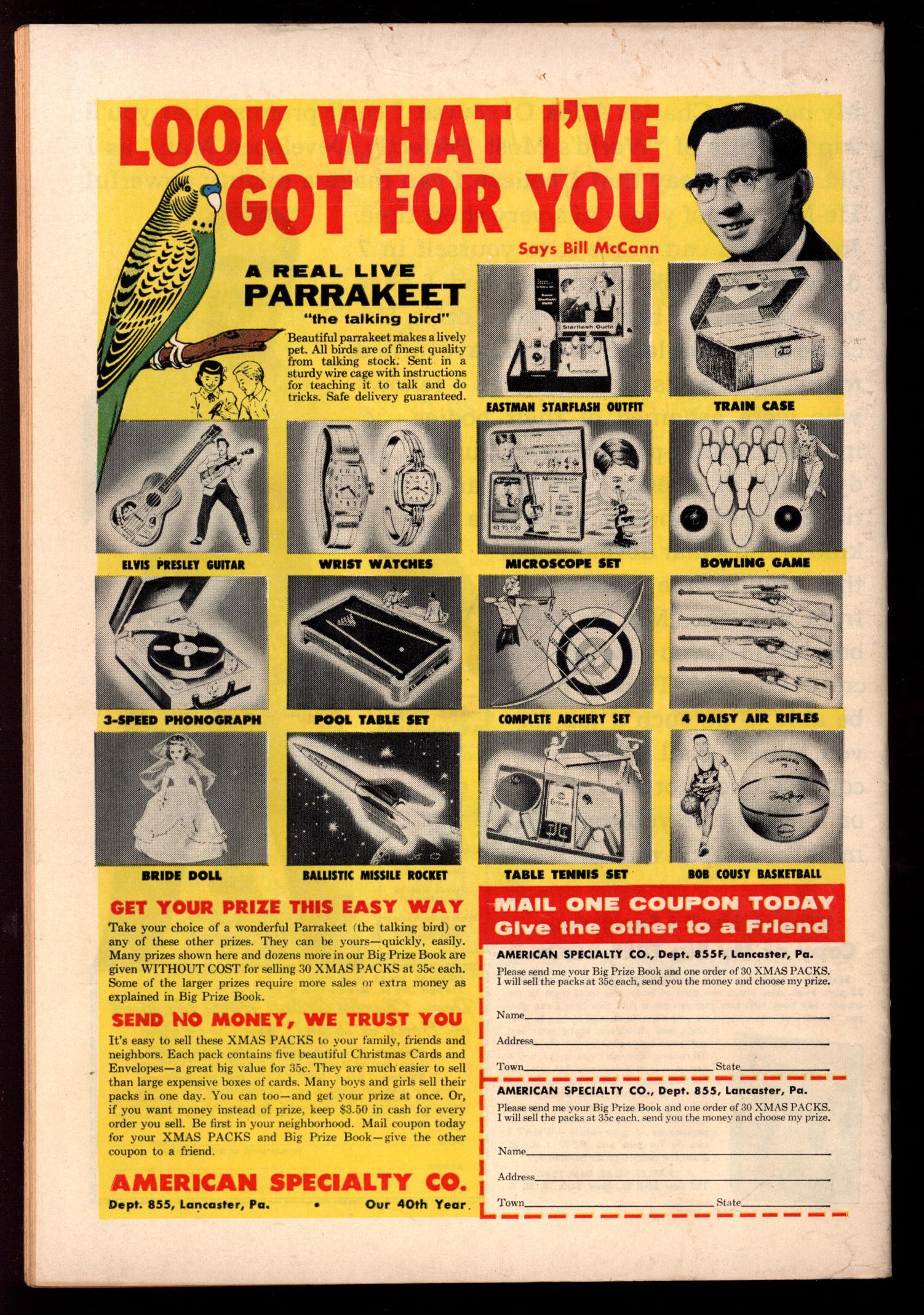 SUPERMAN Back Cover