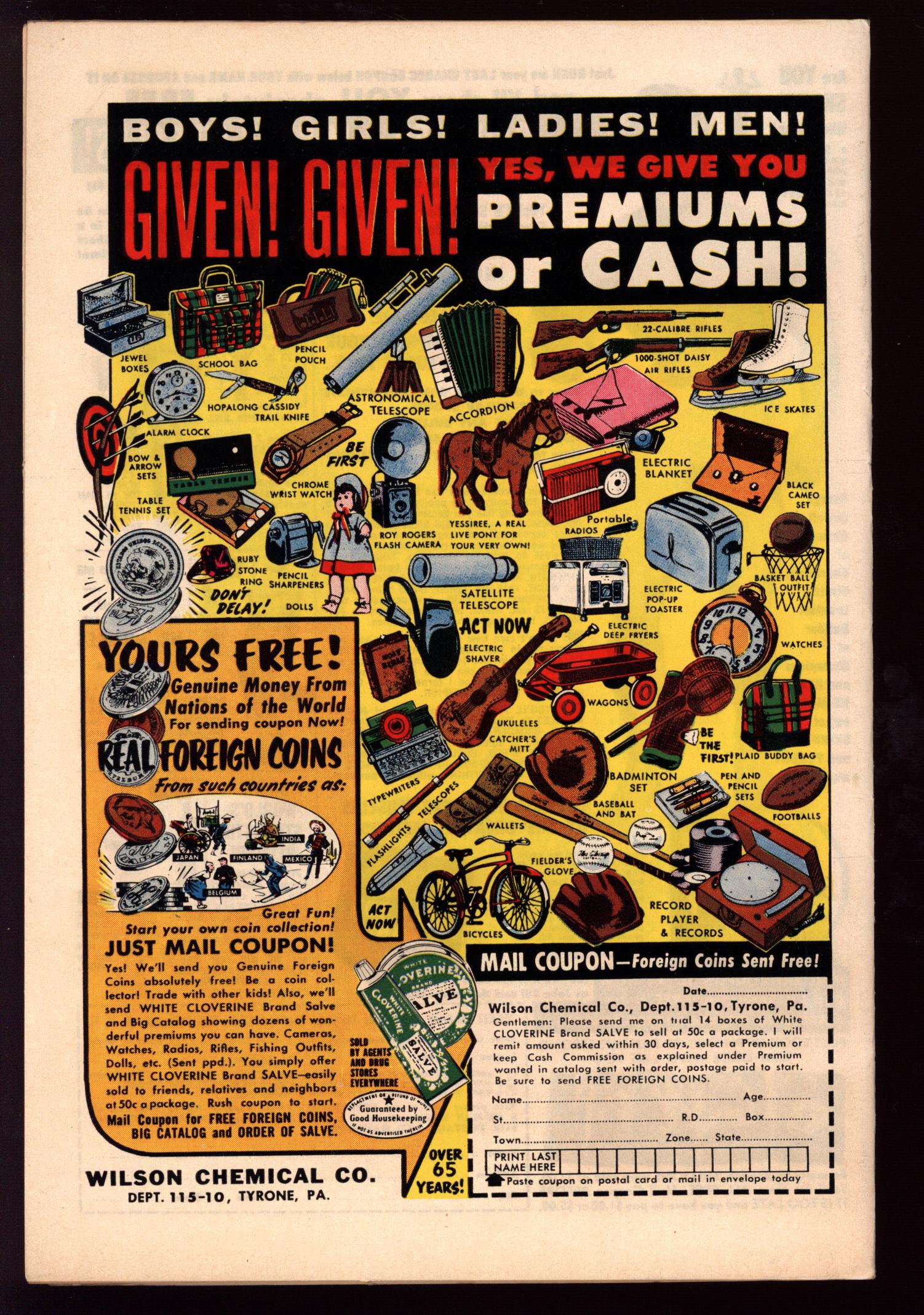 HOUSE OF MYSTERY Back Cover