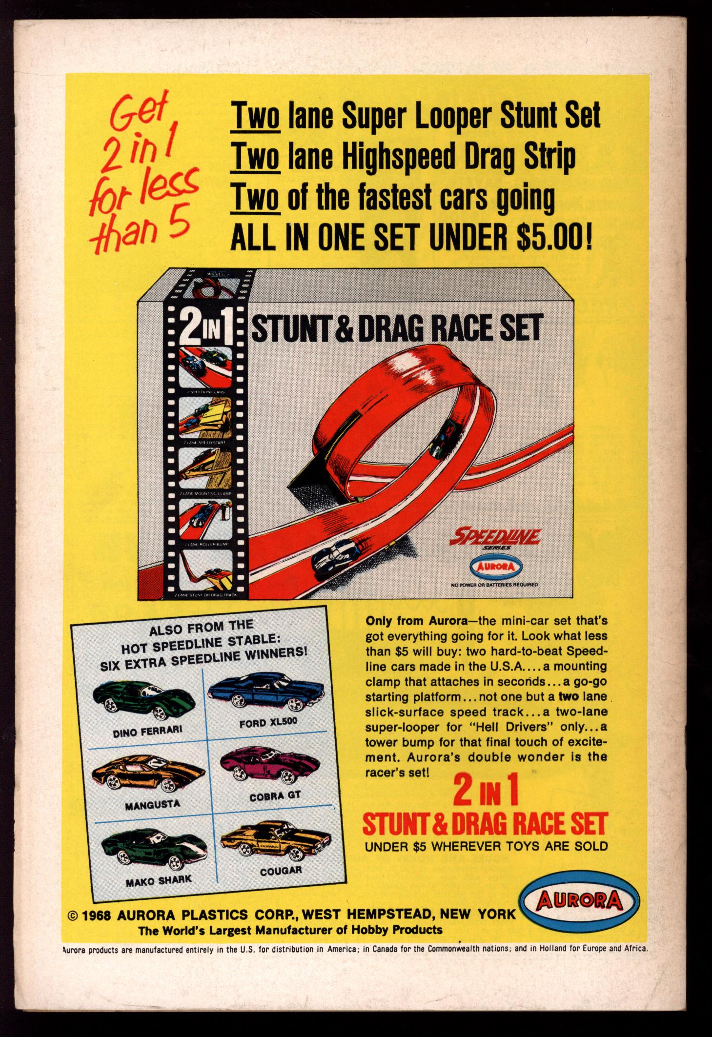 CAPTAIN ACTION Back Cover