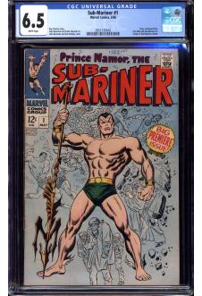 SUB-MARINER #1 CGC 6.5 WHITE PAGES front cover
