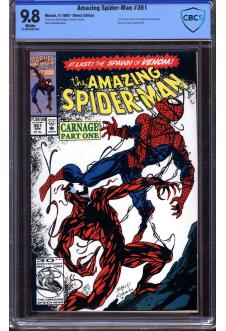 AMAZING SPIDER-MAN #361 CBCS 9.8 WHITE PAGES front cover