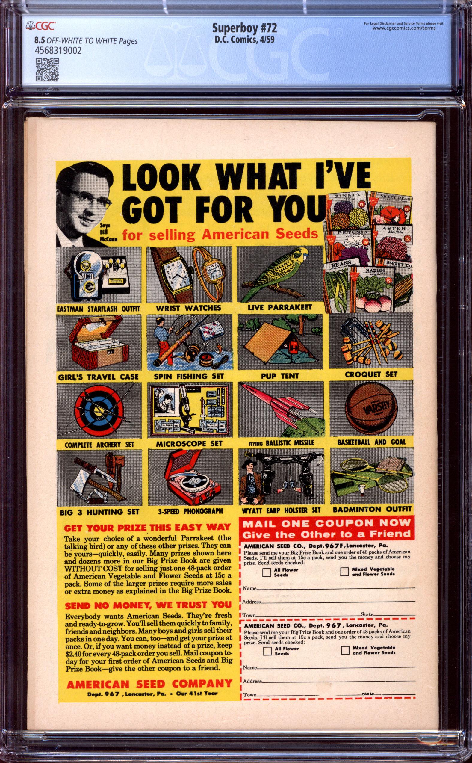 SUPERBOY Back Cover
