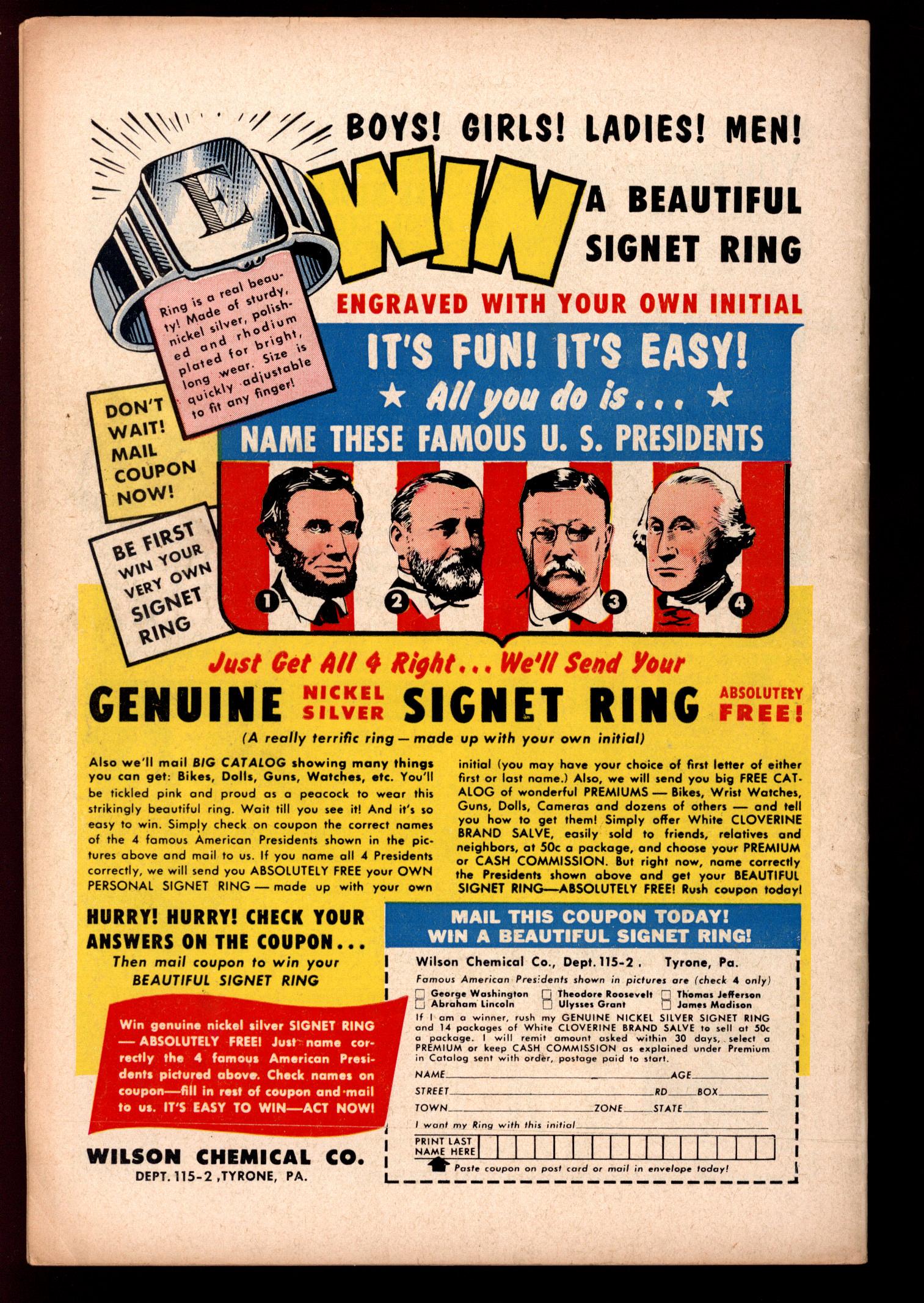 SUPERMAN'S PAL JIMMY OLSEN Back Cover