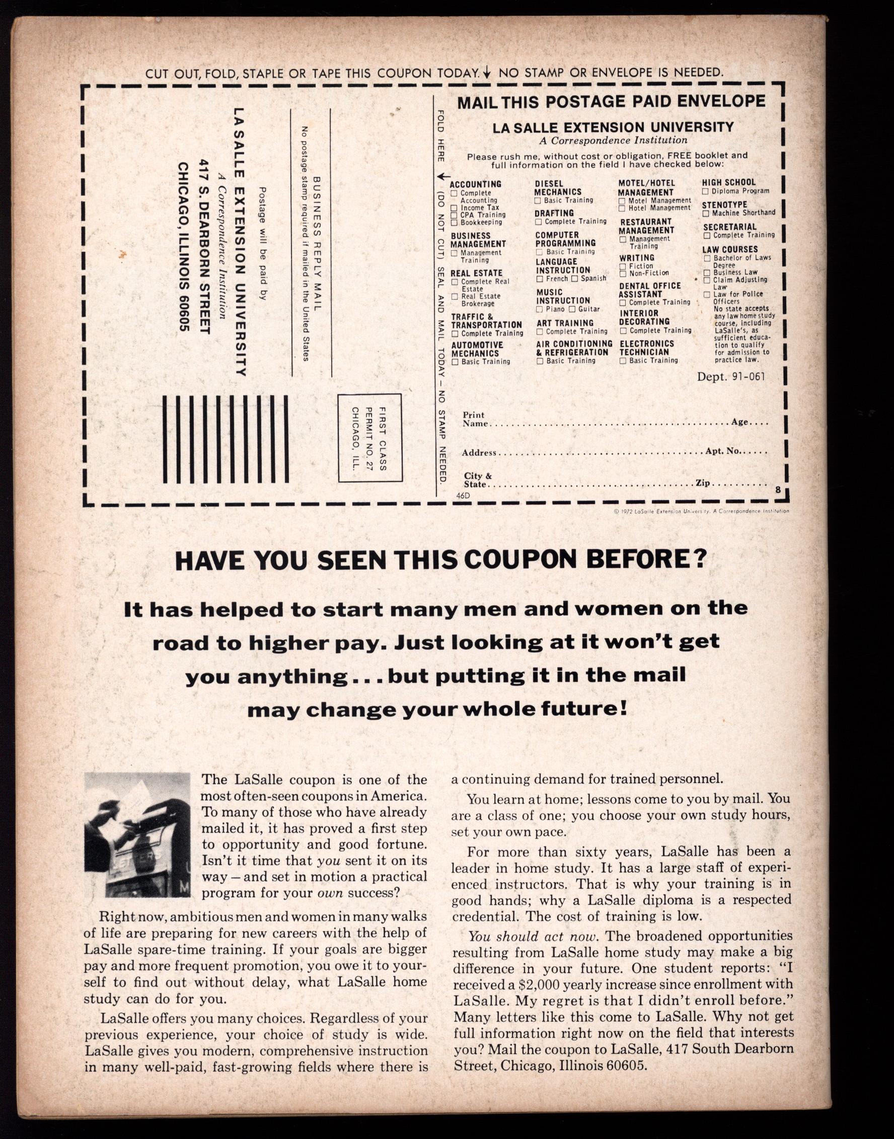 DRACULA LIVES Back Cover