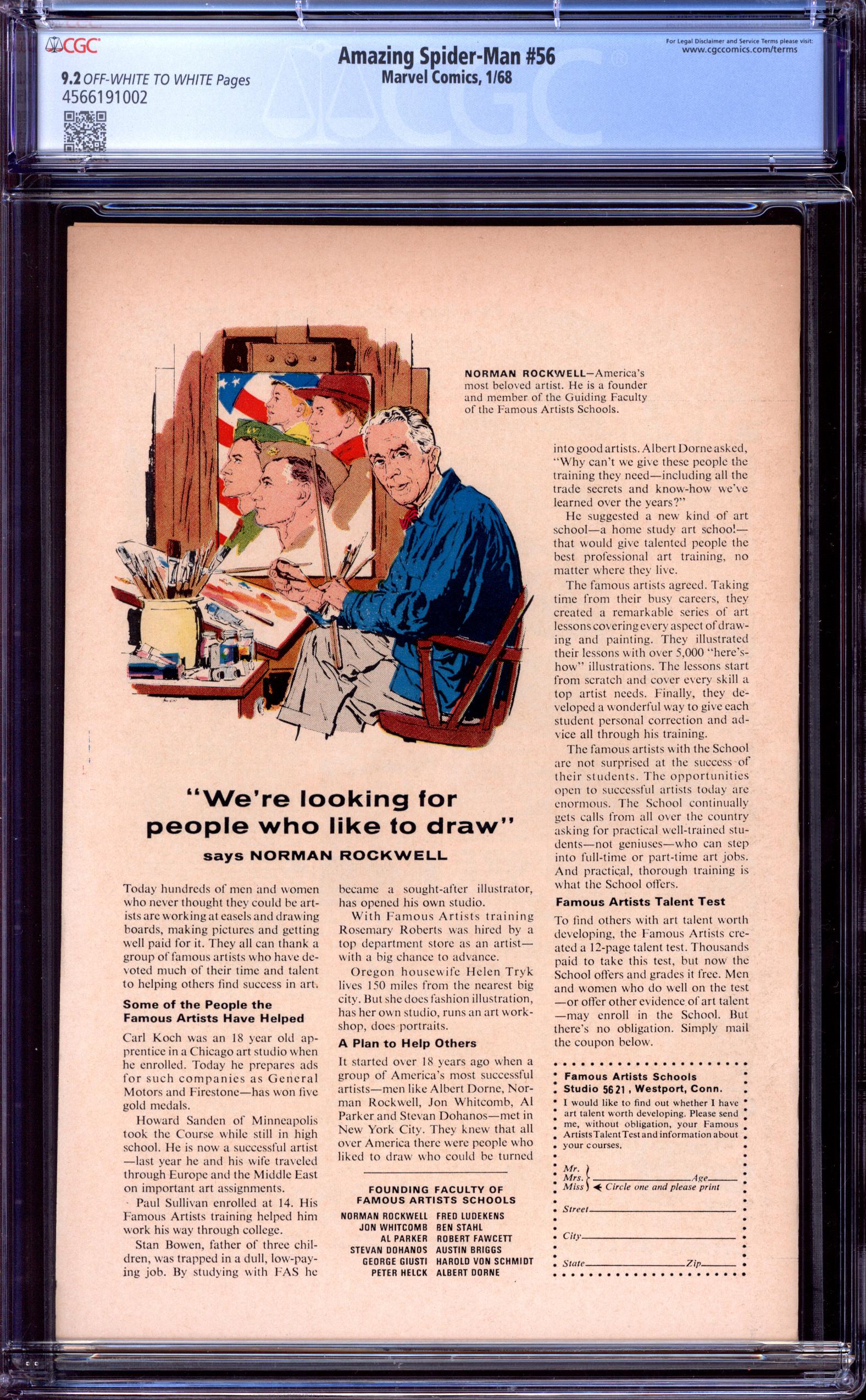 AMAZING SPIDER-MAN Back Cover