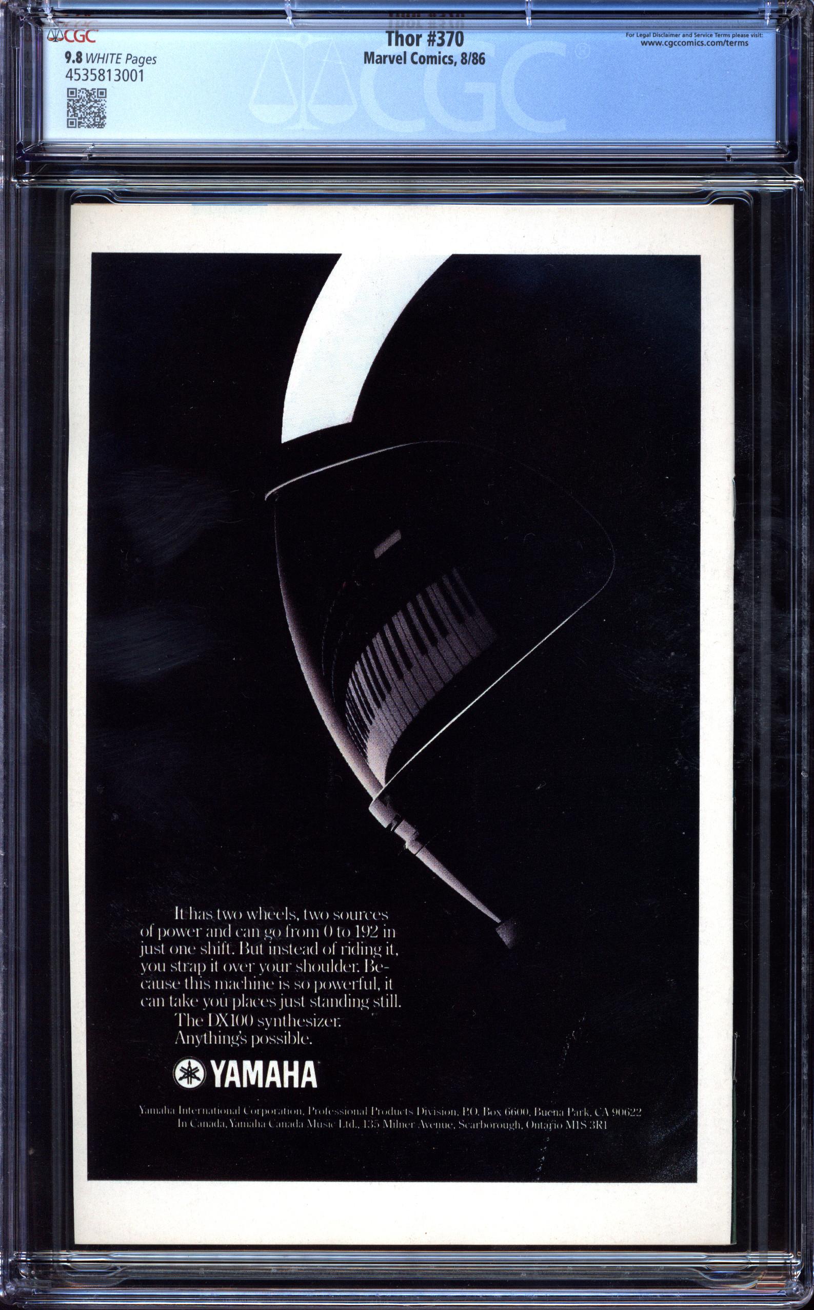 THOR Back Cover