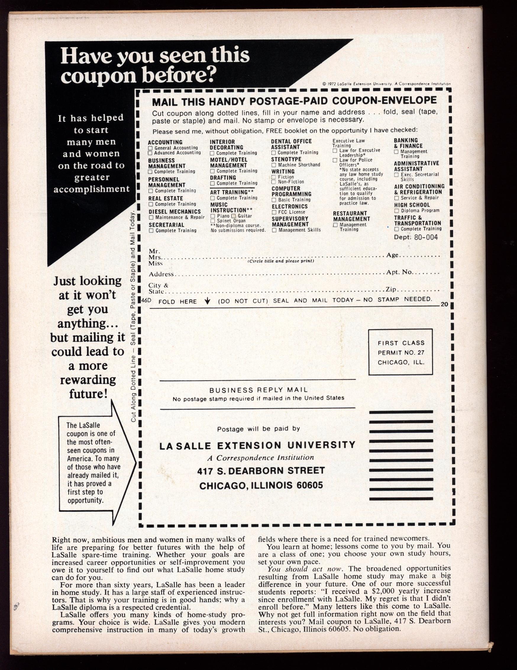 SAVAGE SWORD OF CONAN Back Cover