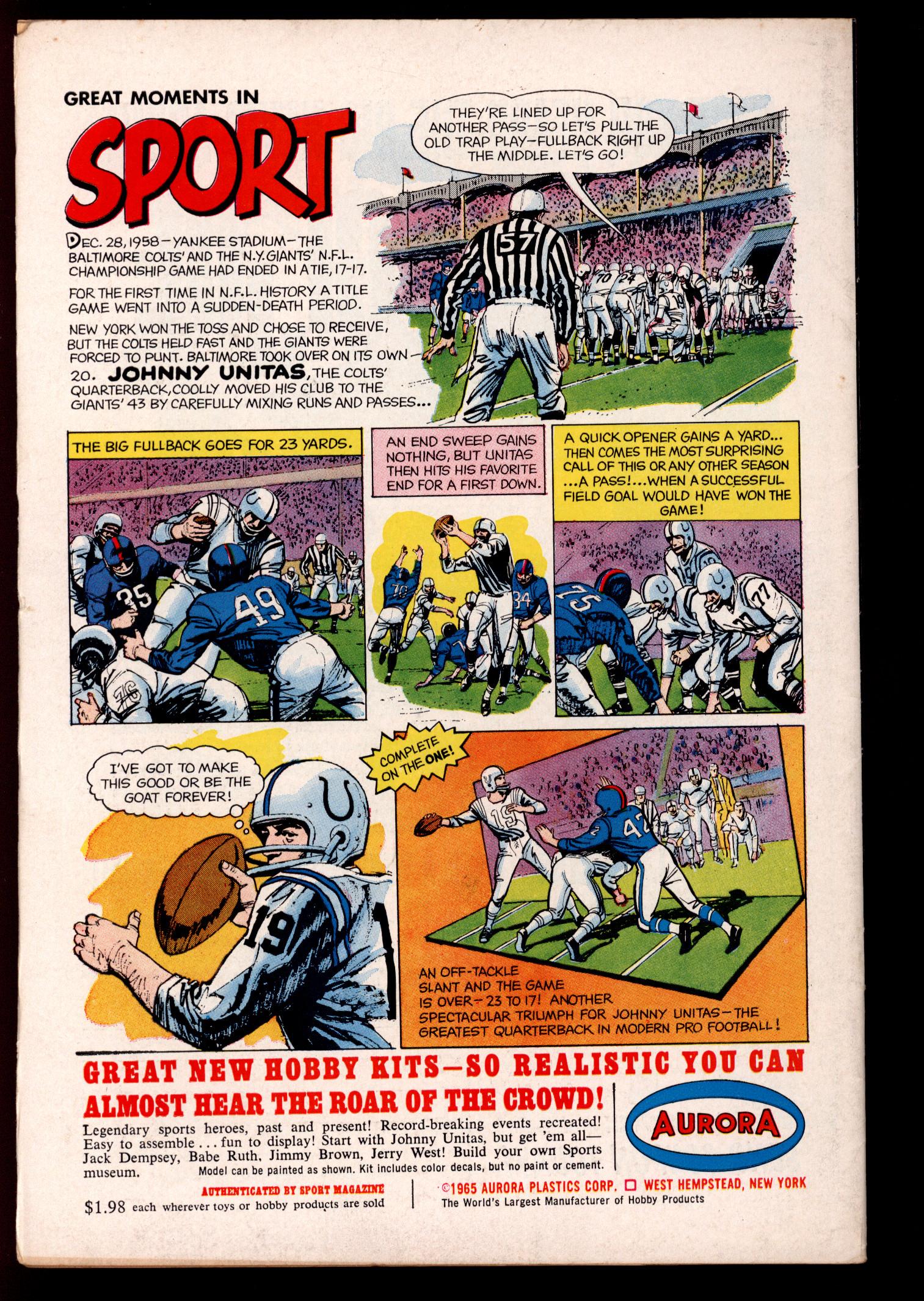 SUPERMAN'S PAL JIMMY OLSEN Back Cover