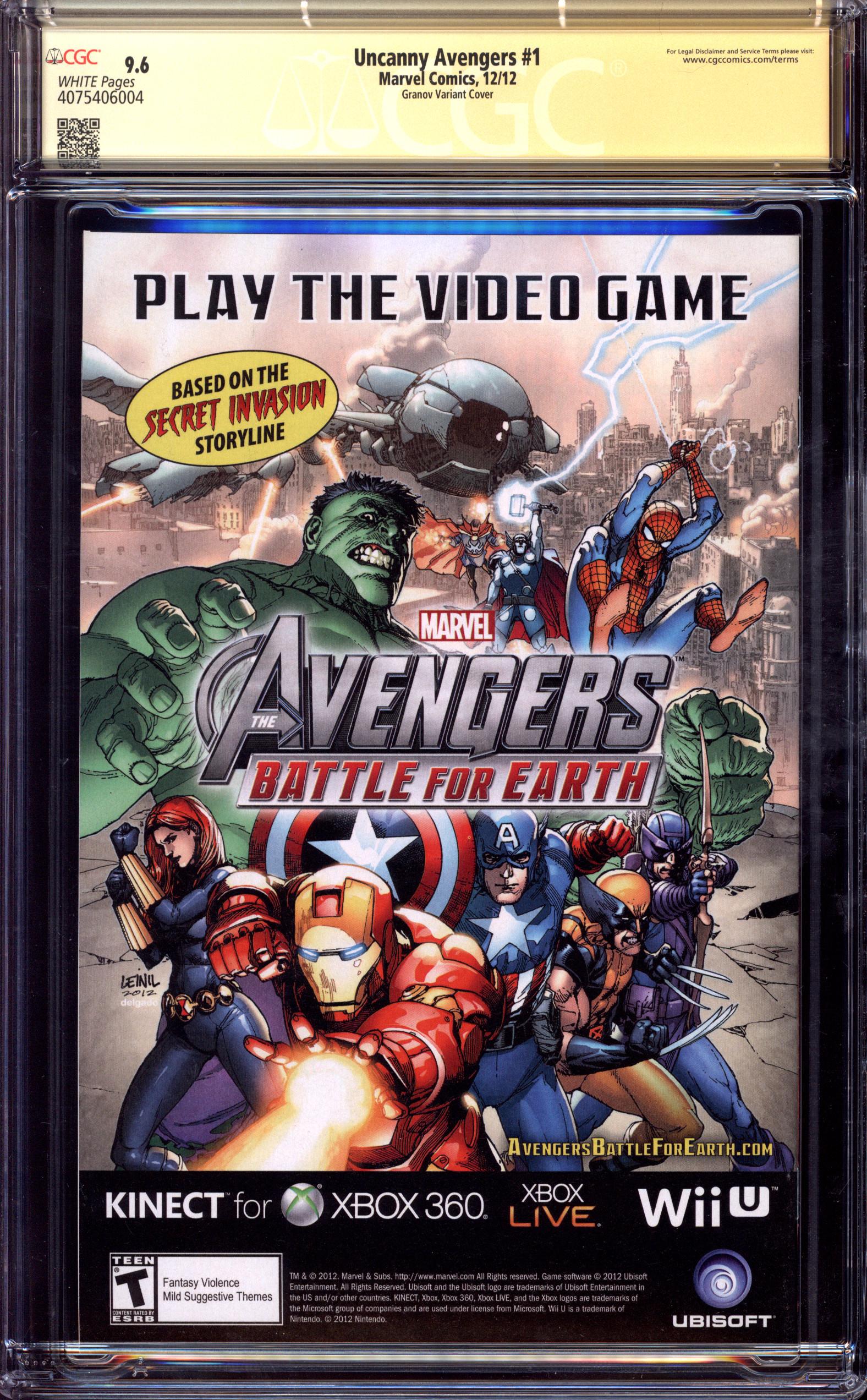 UNCANNY AVENGERS Back Cover