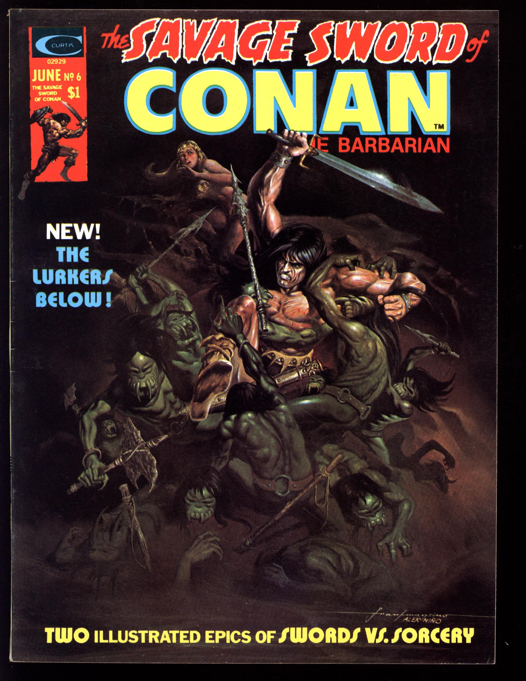 SAVAGE SWORD OF CONAN Front Cover