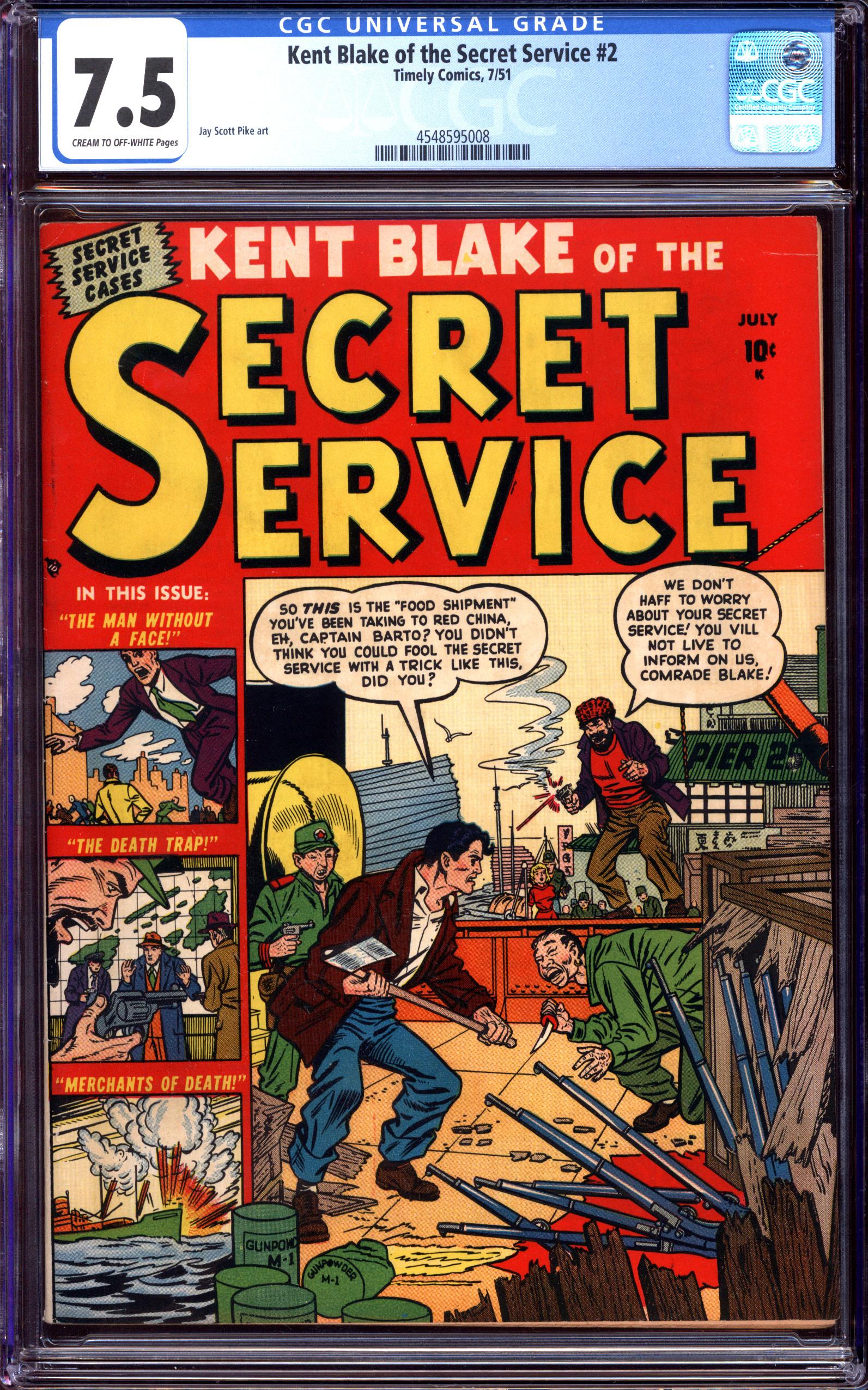 KENT BLAKE OF THE SECRET SERVICE Front Cover