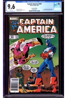 CAPTAIN AMERICA #303 CGC 9.6 WHITE PAGES front cover