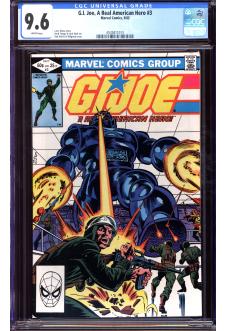 G.I. JOE, A REAL AMERICAN HERO #3 CGC 9.6 WHITE PAGES front cover