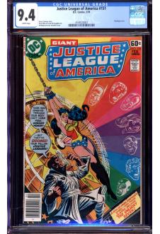 JUSTICE LEAGUE OF AMERICA #151 CGC 9.4 WHITE PAGES front cover