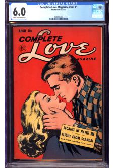 COMPLETE LOVE MAGAZINE #V27 #1 CGC 6.0 CR/OW PAGES front cover