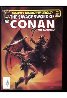 SAVAGE SWORD OF CONAN #87 8.5 front cover