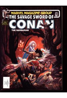 SAVAGE SWORD OF CONAN #91 8.0 front cover