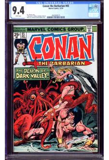CONAN THE BARBARIAN #45 CGC 9.4 WHITE PAGES front cover