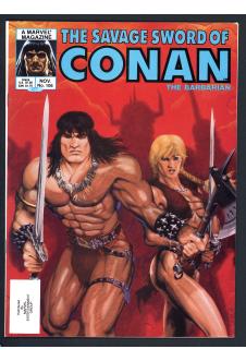 SAVAGE SWORD OF CONAN #106 8.0 front cover