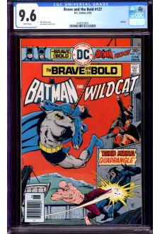 BRAVE AND THE BOLD #127 CGC 9.6 WHITE PAGES front cover