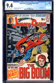 SUPERMAN'S PAL JIMMY OLSEN #138 CGC 9.4 OW/WH PAGES front cover
