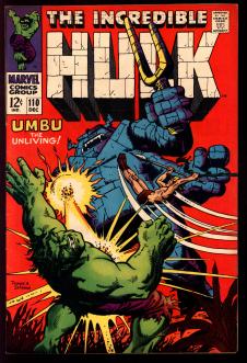 INCREDIBLE HULK #110 6.5 front cover