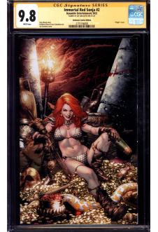 IMMORTAL RED SONJA #2 CGC 9.8 WHITE PAGES front cover