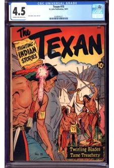 TEXAN #15 CGC 4.5 CR/OW PAGES front cover