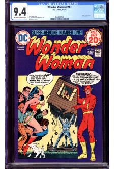 WONDER WOMAN #213 CGC 9.4 OW/WH PAGES front cover