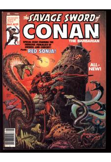 SAVAGE SWORD OF CONAN #29 8.5 front cover