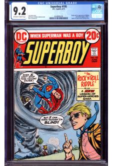 SUPERBOY #195 CGC 9.2 OW/WH PAGES front cover