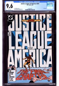 JUSTICE LEAGUE OF AMERICA #261 CGC 9.6 WHITE PAGES front cover