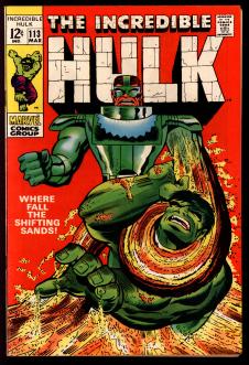 INCREDIBLE HULK #113 7.0 Q front cover