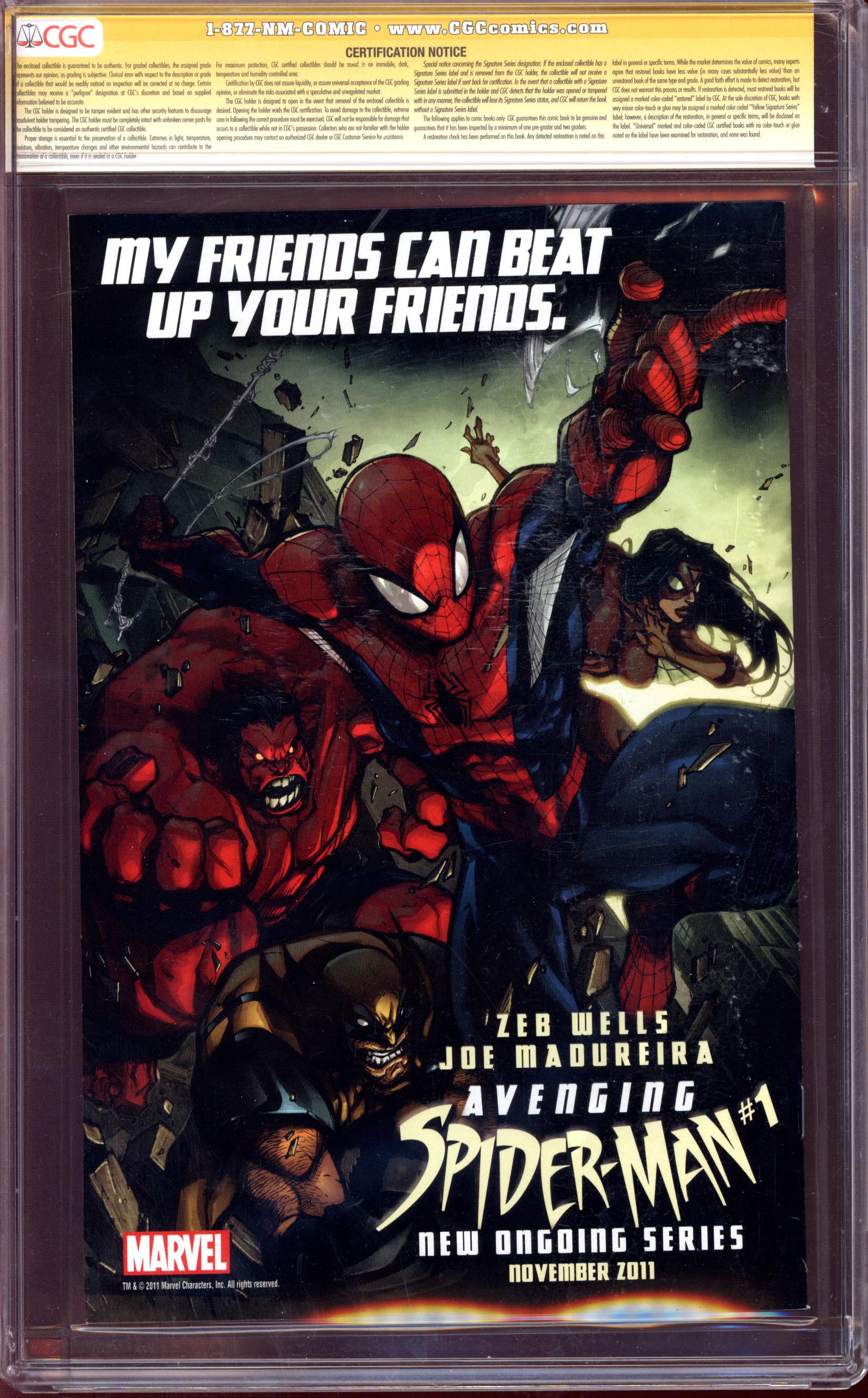 INCREDIBLE HULK Back Cover