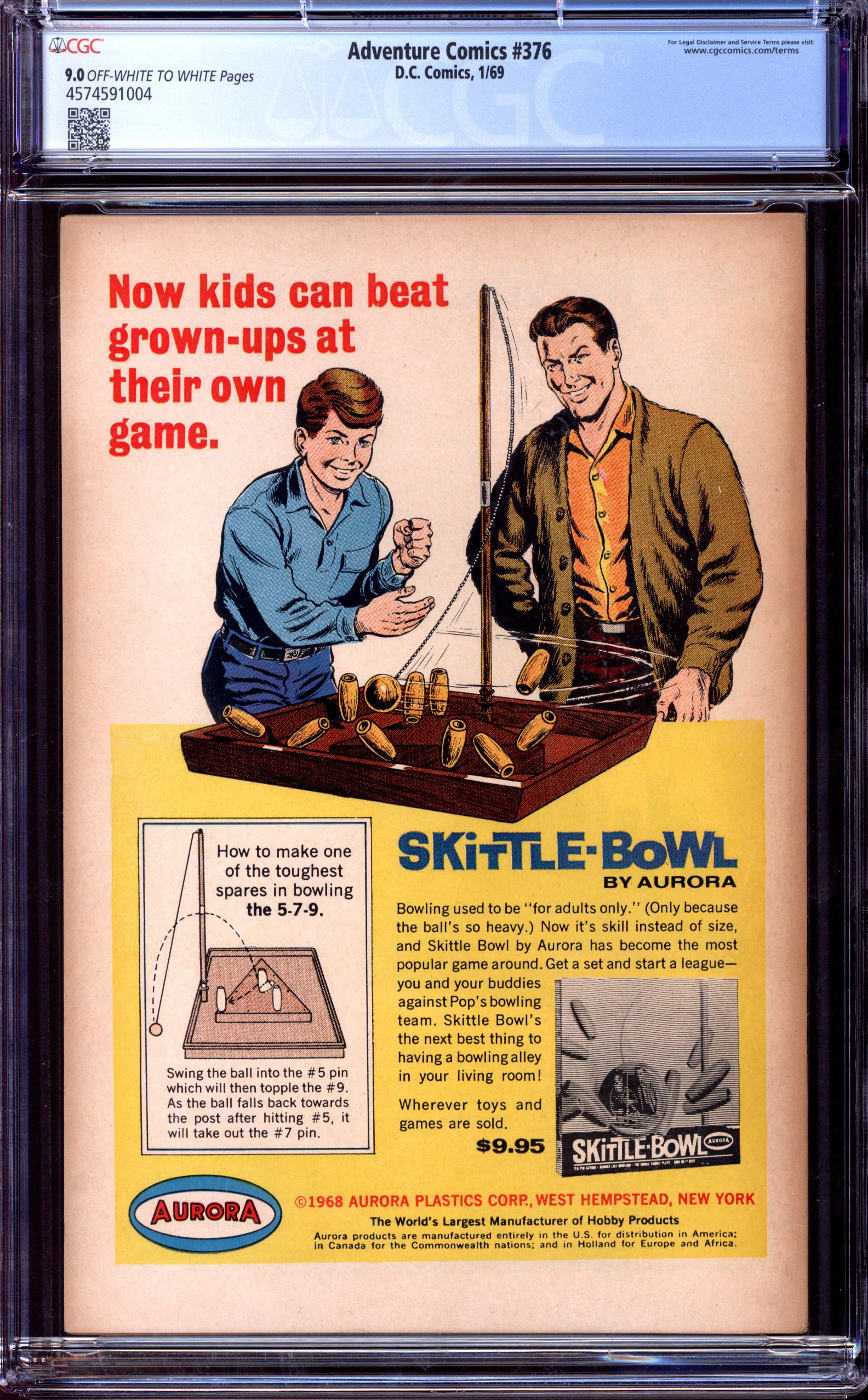 ADVENTURE COMICS Back Cover