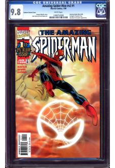AMAZING SPIDER-MAN #V2 #1 CGC 9.8 WHITE PAGES front cover