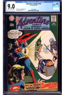 ADVENTURE COMICS #376 CGC 9.0 OW/WH PAGES front cover