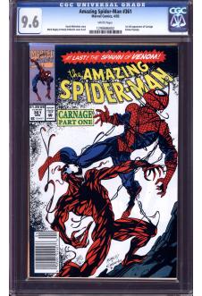 AMAZING SPIDER-MAN #361 CGC 9.6 WHITE PAGES front cover