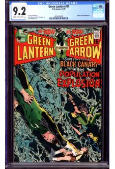 GREEN LANTERN #81 CGC 9.2 CR/OW PAGES front cover