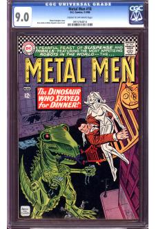METAL MEN #18 CGC 9.0 CR/OW PAGES front cover