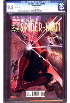 AMAZING SPIDER-MAN #1 CGC 9.8 WHITE PAGES (2014) front cover