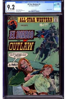 ALL STAR WESTERN #3 CGC 9.2 CR/OW PAGES front cover