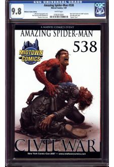 AMAZING SPIDER-MAN #538 CGC 9.8 WHITE PAGES front cover