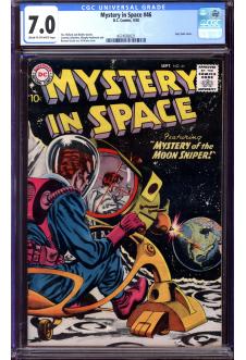 MYSTERY IN SPACE #46 CGC 7.0 CR/OW PAGES front cover