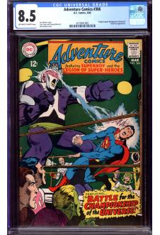 ADVENTURE COMICS #366 CGC 8.5 OW/WH PAGES front cover