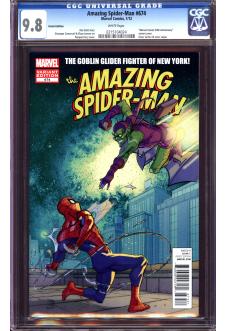 AMAZING SPIDER-MAN #674 CGC 9.8 WHITE PAGES front cover